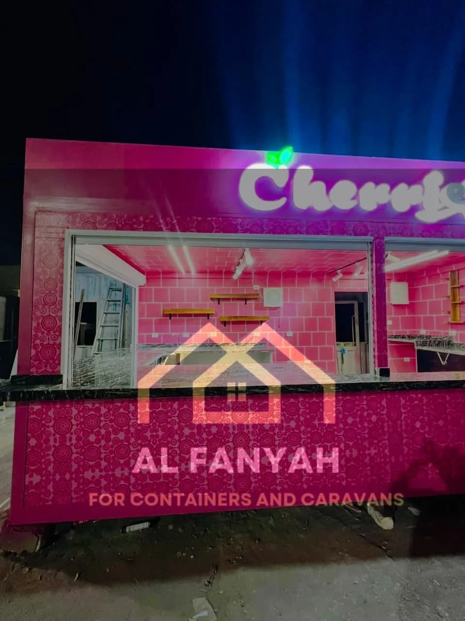 كرفان مطعم 3×6 متر بإضاءة LED وأسطح عمل وأرفف تخزين – صورة 6