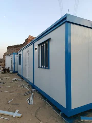 كرفان سكني 3×6 ساندويتش بانل جديد لسكن العمال والمواقع – تصنيع حسب الطلب