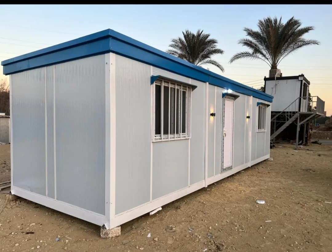 كرفان سكني 3×9 متر غرفتين وحمام وأوفيس بحوائط ديكور – صورة 6