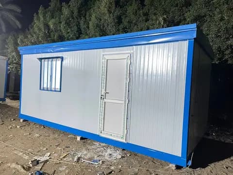 كرفان 3 × 6 غرفه وحمام واوفيس ساندوتش بنل سقف وحوائط